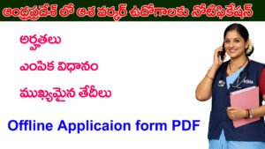 ASHA Worker Recruitment 2026